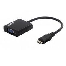 مبدل پورت Mini HDMI به VGA بافو مدل BF-2621 Bafo BF-2621 Mini HDMI To VGA With Audio and Power Converter